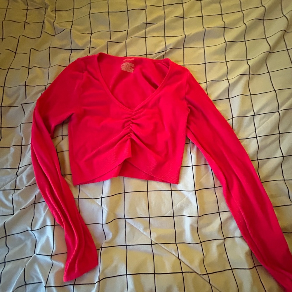 Women's Pink Long Sleeve Top